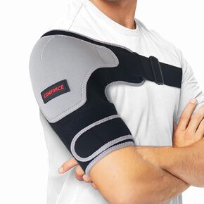 Shoulder Brace with Pressure Pad, Neoprene Shoulder Compression Sleeve for Women Men, Adjustable Shoulder Support for Rotator Cuff Ac Joint Pain Relief, Shoulder Injuries, Right/Left