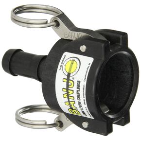 Banjo 050C Polypropylene Cam & Groove Fitting, 1/2" Female Coupler x Hose Shank