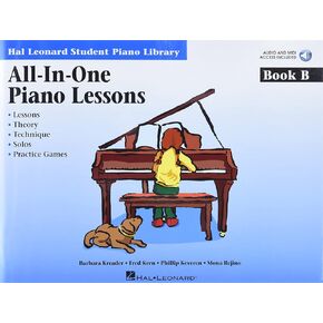 All-In-One Piano Lessons - Book B (Book/Online Audio) (Hal Leonard Student Piano Library (Songbooks))