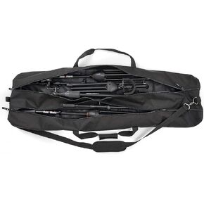 Speaker and Microphone Stand Gig Bag by Hola! Music, Dual Compartment, 50 Inch Long with Shoulder Strap