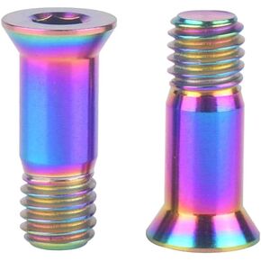 Titanium Bolt Bicycle Rear Derailleur Jockey M5x14.5mm Wheel Screw 2Pcs