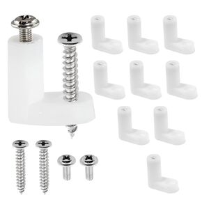 50 Pcs PCB Board Mounting Feet with Screws, PCB Spacer Kit PCB Feet Plastic PCB Standoffs for Arcade Gaming Board Console Motherboard