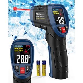 Eventek Infrared Thermometer, -58°F~1112°F (-50°C~600°C) Non-Contact Digital Temperature Gun for Cooking, Pizza Oven, Grill & Engine, Laser Thermometer Gun with Adjustable Emissivity (Not for Human)