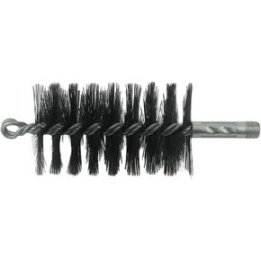 Trash Chute Door Supply Round Furnace Boiler Tube Brush Head Double Spiral with Loop (Wire, 2.25 Inch Diameter for 2.5 Inch Tubes)