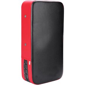 BORDSTRACT Taekwondo Kick Pad, PU Leather Kickboxing Pad MMA Karate Punching Training Shield Thickened Boxing Bag Foot Target for Martial Arts Muay Thai(Red)