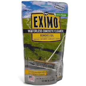 CAF Outdoor Cleaning EXIMO® Waterless Concrete Cleaner for Driveway, Garage, Basement, and Walkway Surfaces (0.75lbs)