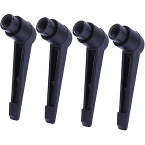 Walfront 4Pcs Clamping Lever Handle, M4/5/6/8/10/12 Level Adjustable Handles Knob Female Thread Machinery Adjustable Handle(M12)