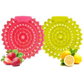 Premium Urinal Screen with Deodorizing Block – Long-Lasting Freshness and Odor Control for Men’s Restrooms(10strawberry+10lemon Pack)