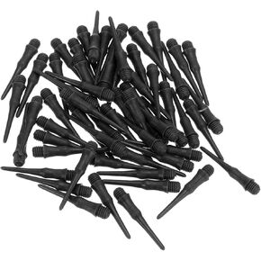 PATIKIL Plastic Dart Tips 2BA Thread, 120 Pack Soft Dart Tip Replacement Dart Accessories, Black