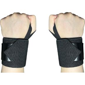 Weightlifting Wrist Wraps Wrist Straps Wrist Bands Hand Heavy Duty Strong Support and Protection for Exercise (Pair)
