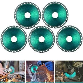 Mornajina ‎5 Packs 4 Inch Indestructible disc for Grinder, Indestructible Disc 2.2 for Angle Grinder 7/8" (Model 100/115/125), Cutting Discs for Smooth Cutting, Chamfering, Grinding of All Materials