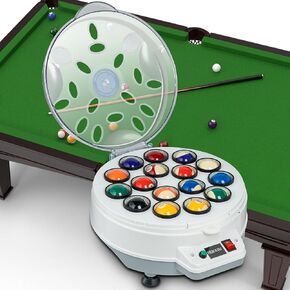 Pool Ball Cleaner Pool Ball Polishing Cleaning Machine Billiard Ball Cleaner Electronic Pool Balls Polishing for 16 Billiard and Snooker Balls 110V 180V
