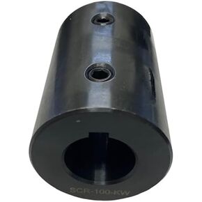 Summit Collars, SCR-100-KW/1PK Solid Rigid Coupling 1" ID, 2" WIDE, 3" LONG, BLACK OXIDE WITH KEYWAY, RC-100-KW