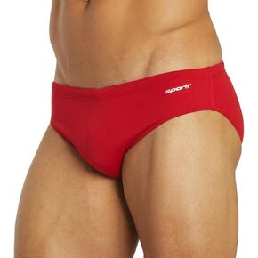 Sporti Men's Swim Briefs with Hydrolast Tech - Bathing Suit for Swimmer - Men's Athletic Swimwear Briefs for Lap Swimming
