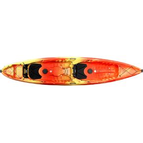 Perception Tribe 13.5 Sit on Top Tandem Kayak for All-Around Fun Large Rear Storage with Tie Downs