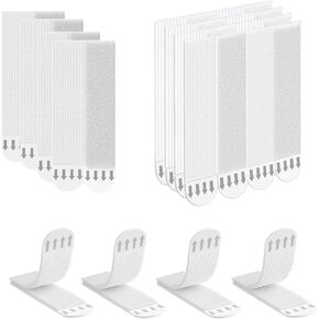 CableCreation Large Picture Hanging Strips 16 Pairs (32 Strips) Frame Hanger Strips, Velcro Strips for Heavy Duty Wall Hangers Without Nails, Damage-Free Adhesive Poster Strips for Decor, Art, Mirror