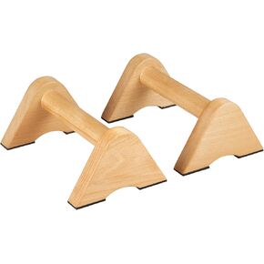 Wooden Push Up Bar Non-Slip Handstands for Floor Workout, Parallettes Calisthenics Bars, Strength Training Pushup Block for Home Fitness, Gymnastics, Calistenia