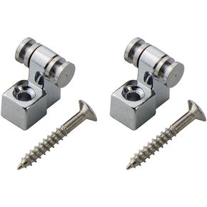 FLEOR 2pcs Roller String Tree Guides Retainer for FD ST TL Electric Guitar,Chrome