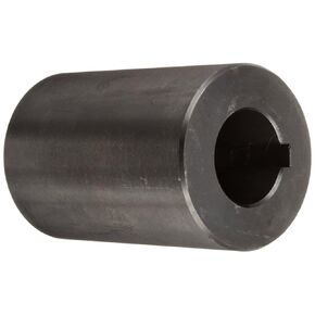 Part RC-100-KW Mild Steel, Black Oxide Plating Rigid Coupling, 1 inch bore, 2 inch OD, 3 inch Length, 5/16-18 x 1/2 Set Screw