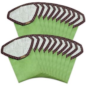 20 Pack 107314 Backpack Vacuum Filter Bags Compatible with ProTeam 6 QT Backpack Vacuum Cleaner，Replace Part #107314 Open Triangular Collar