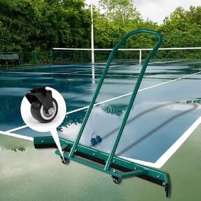 AIWFL Sport Tennis Court Squeegee Professional Squeegees Floor Water Remover Squeegee Broom(Aluminium Alloy, Green) and Extra 2 EVA Foam Replacements