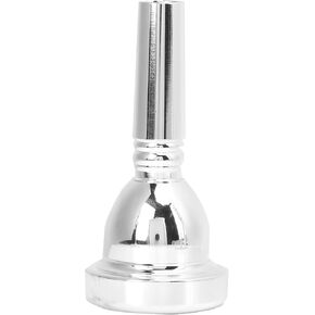 Trombone Mouthpiece, Brass Material 5G Trombone Mouthpiece Trumpet Mouthpiece for Tenor Trombones(Silver 12.7mm)