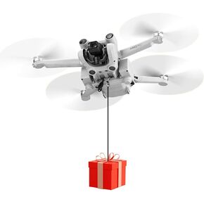 Mini 3/3 Pro Payload Airdrop System Drop Release Fishing Bait Dropper Transport Clip Thrower Compatible with DJI Mini 3 / Mini 3 Pro Drone Accessories