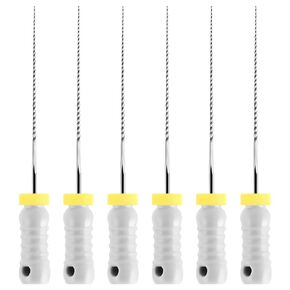 JMU Endodontic Root Canal K Files, Stainless Steel Hand Use K-Files 31mm, 6pcs/Box (1, #15 (31mm))