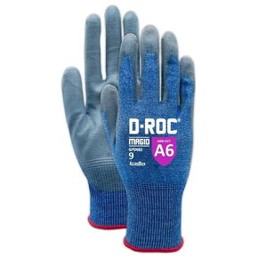 MAGID Touchscreen Level A6 Cut Resistant Work Gloves, 12 PR, Silicone Free, Polyurethane Coated, Size 10/XL, AeroDex Shell (50% Lighter than HPPE), Reusable, 18-Gauge (GPD682)
