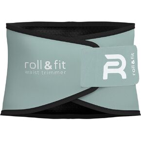 Roll & Fit Waist Trimmer Belt with Back Support Springs – Lightweight Sauna Sweat Waist Trainer for Belly Fat & Weight Loss
