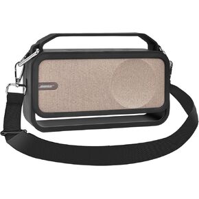 Silicone Case Compatible with Bose SoundLink Home Bluetooth Speaker, Soft Cover Replacement Skin Travel Holder with Shoulder Strap
