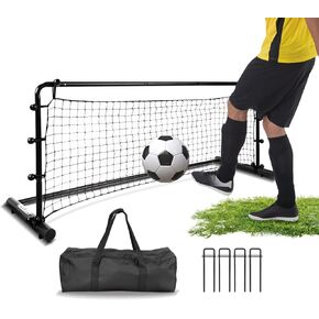 Hikeen 54 x 16 Inch Heavy Duty Soccer Rebounder,Enhanced Rebound Soccer Rebounder Net w/Robust Steel Frame & PE Netting,Portable Easy Setup Soccer Training Equipment for Control, Passing Practice