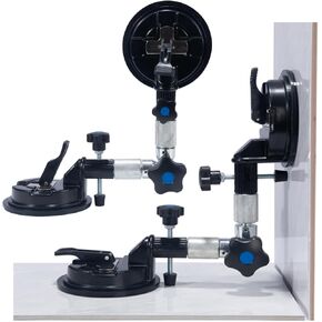 2PCS 90 Degree Stone Seamless Seam Setter with 6 inch Suction Cups，Right angel Countertop Granite Tile Installation Tool for Stone Marble Slab Glass Joining and Leveling