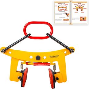 Granite Slab Lifting Clamp 770 lbs, 1.57-7.09 in Heavy Duty Stone Scissor Lifter Clamp, X-Shaped Stone Lifting Clamp, Vertical Stone Lifting Clamp for Lifting Handling Transporting
