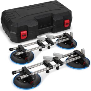 2 PCS Seamless Seam Setter with 6 Inch Vacuum Suction Cups for Seam Joining Levelling Professional Countertop Installation Tool for Granite Stone Marble Slab