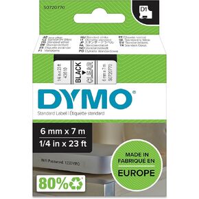 DYM43613 - Dymo Black on White D1 Label Tape