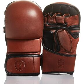 Modest Vintage Player PRO Heritage Brown Leather Hybrid MMA Gloves