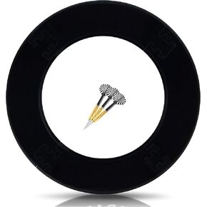 Dart Surround for All Brands - Dartboards - Darts Collection - Dart Backboard Black Ring - Dart Board Wall Protection Without Additional Mounting - Dart Board Accessories - Professional Look