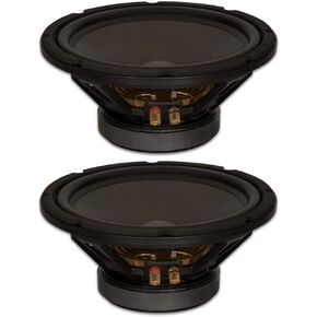 Goldwood Sound, Inc. Studio Subwoofer, Heavy Duty 4ohm 10" Woofers 400 Watts Each Replacement 2 Speaker Set (GW-10PC-4-2)