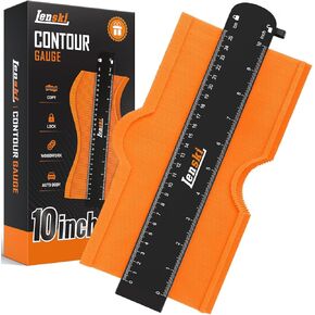 Lenski Contour Gauge Tool With Lock 10+5 Inche, Super Gauge Shape and Outline Tool For Corners and Contoured, Woodworking DIY Tools For Men Husband Dad