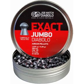 JSB 546247-250 Jumbo Exact Air Gun Pellets .22 Cal, 15.89 Grains, 250ct