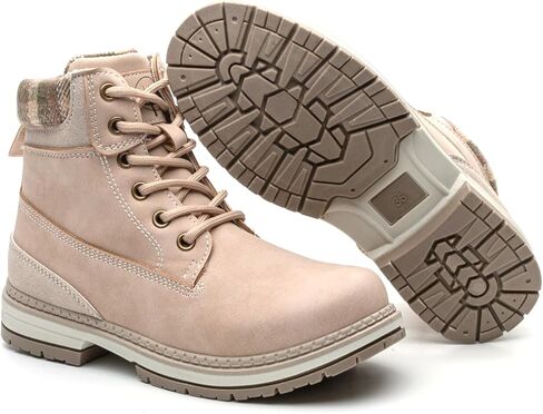 Womens Hiking Snow Winter Boots - Outdoor Waterproof Lightweight Ankle Boot Dark Brown 8 in Saudi Arabia