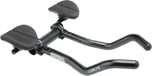 Profile Design Legacy II Aerobars, Aluminum Aerobar Extensions for Triathlon and Time Trial Bikes, Adjustable Armrests, Handlebar Rest for Cycling, Black, One Size in Kuwait