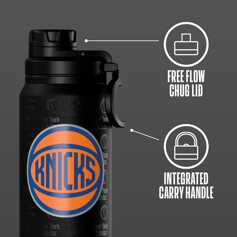 Hydrapeak x NBA Officially Licensed New York Knicks 26 oz Active Water Bottle with Chug Lid and Handle Reusable Stainless Steel Double Wall Insulated Sports Gift in Kuwait