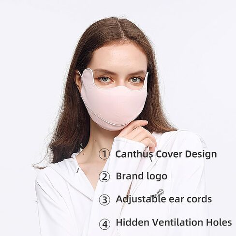 OHRAIN Neck Gaiter UPF 50+ UV Face Scarf Cover Summer Breathable Washable Reusable SLF5M043 in Saudi Arabia