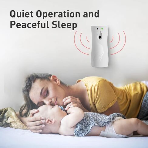 Automatic Air Freshener Spray Dispenser, Wall/Standing Battery Powered (Not Included) Aerosol Spray Dispenser with Remote Control for Bathroom, Hotel, Office, Commercial (White) in Saudi Arabia