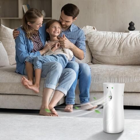 Automatic Air Freshener Spray Dispenser, Wall/Standing Battery Powered (Not Included) Aerosol Spray Dispenser with Remote Control for Bathroom, Hotel, Office, Commercial (White) in Saudi Arabia
