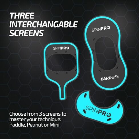 SpinPro for Pickleball - Pickleball Trainer | Training Aid for at-Home, Indoor or Outdoor Practice | Learn Topspin, Slice, Sidespin | Improve Your Game Rapidly for Pickleball Players in Saudi Arabia