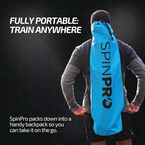 SpinPro for Pickleball - Pickleball Trainer | Training Aid for at-Home, Indoor or Outdoor Practice | Learn Topspin, Slice, Sidespin | Improve Your Game Rapidly for Pickleball Players in Saudi Arabia