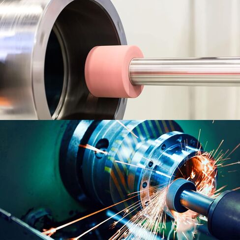 عجلة جلخ HARFINGTON مقاس 3 بوصات 100 حبيبة عجلة كاشطة لكأس أكسيد الألومنيوم، اكسيد الالمونيوم الأبيض للصلب المتصلب، آلة طحن، أبيض in Kuwait